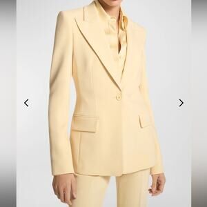 Vintage Kors Michael Kors Yellow Blazer Trousers Pant Suits Linen Blend Italy